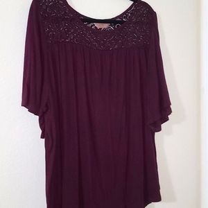Burgundy Blouse